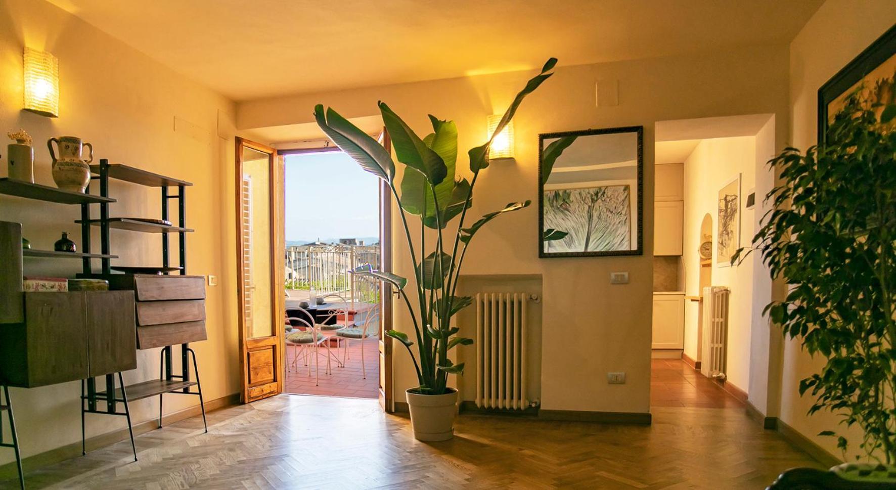 Appartamento Le Palme Con Terrazze In Centro San Gimignano Buitenkant foto
