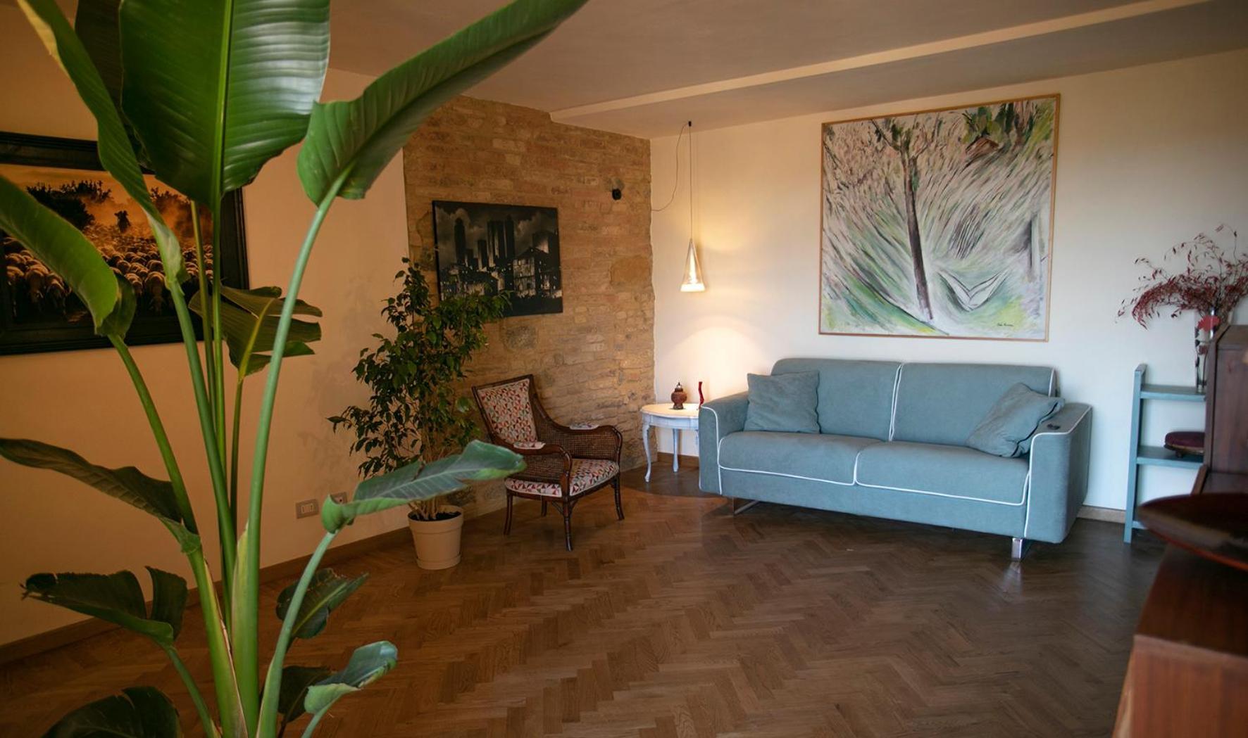 Appartamento Le Palme Con Terrazze In Centro San Gimignano Buitenkant foto