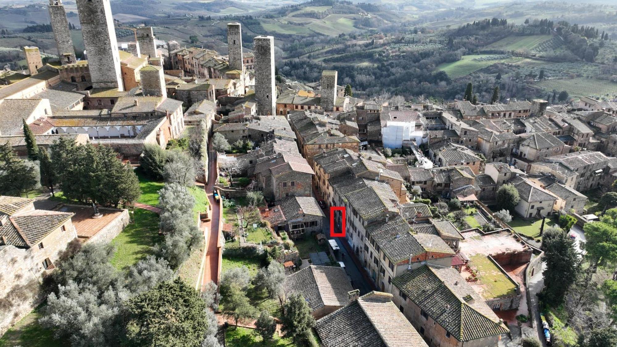 Appartamento Le Palme Con Terrazze In Centro San Gimignano Buitenkant foto
